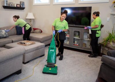 Living room fixtures are wiped clean | Helping Hands Cleaning Services